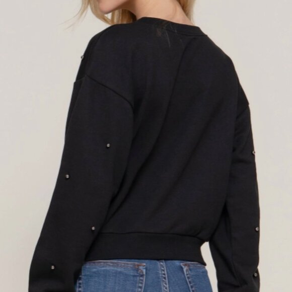 Pearl Studded Sweatshirt - Picture 2 of 5
